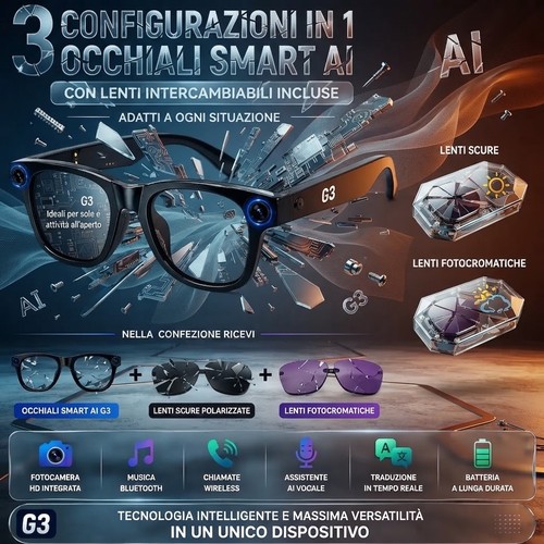 Occhiali smart con - smart,