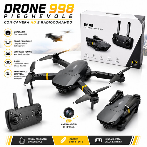 Drone 998 pieghevole camera - pieghevole,