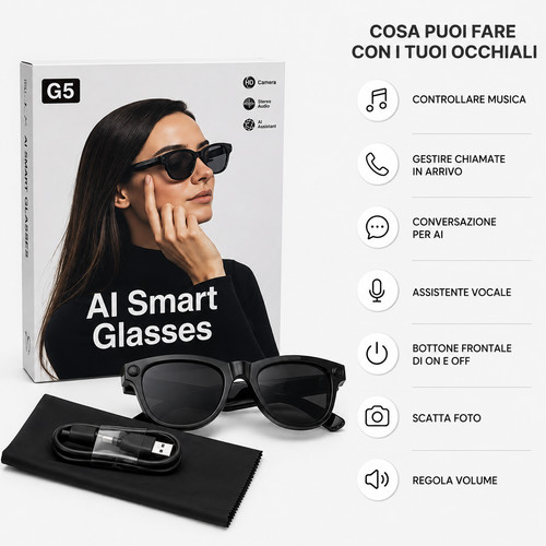 Occhiali smart intelligenti - g5,