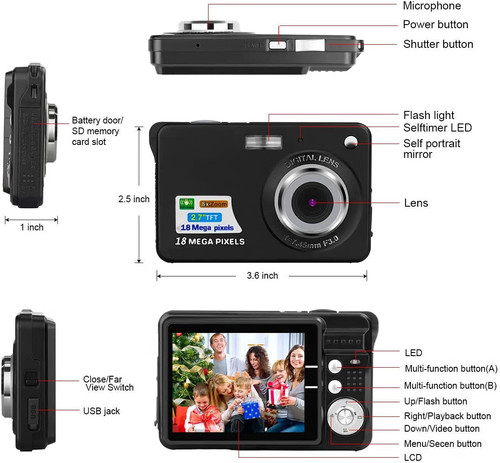 Fotocamera digitale lantexg - digitale,